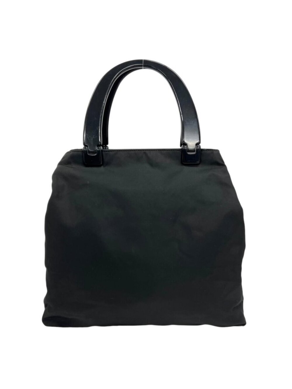 Prada Tessuto Nylon Black Handbag Silver